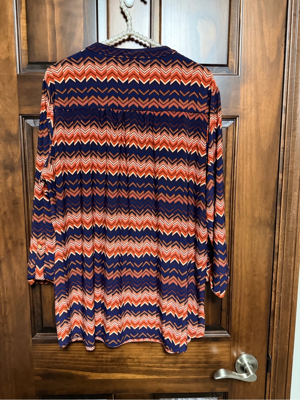 Chevron Button-Front Tunic - Picture 2 of 7